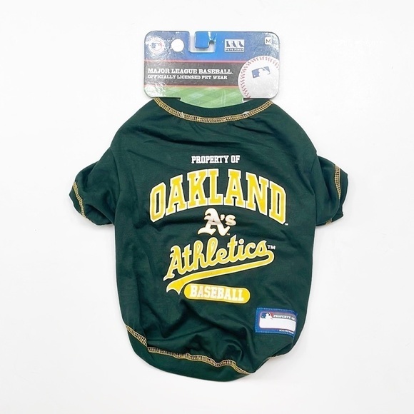 NEW Pets First MLB Oakland A's Athletics Baseball Team Dog Jersey - Picture 1 of 4